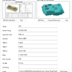 Plugin xuất phiếu công nghệ trong Mastercam