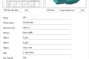 Plugin xuất phiếu công nghệ trong Mastercam